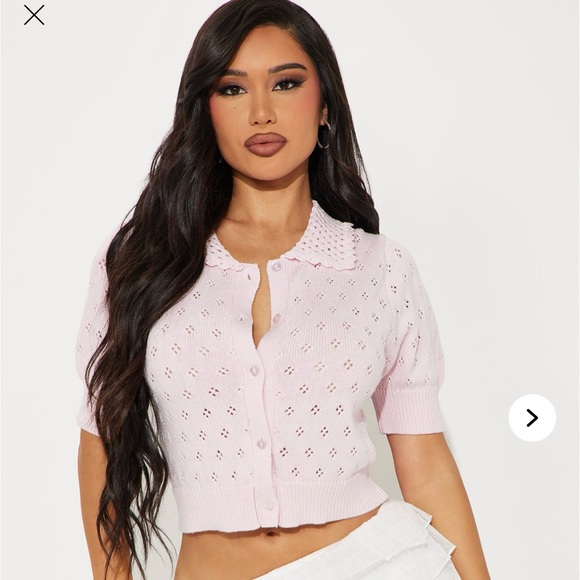 Pink collared button up shirt xs - Picture 1 of 4